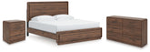 Fortlorn King Panel Bed, Dresser and Nightstand